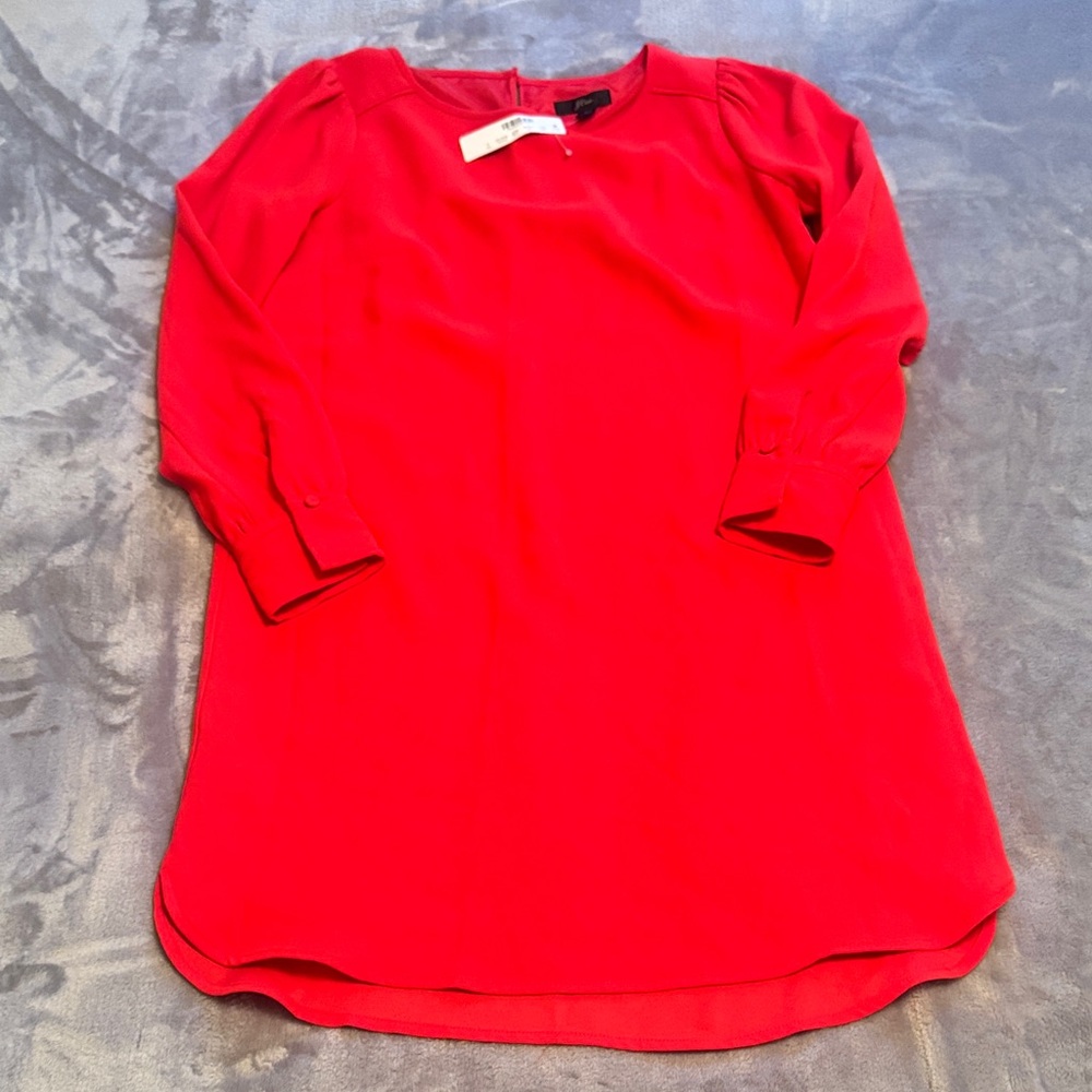 J. Crew Bright Orange Shift Tunic
